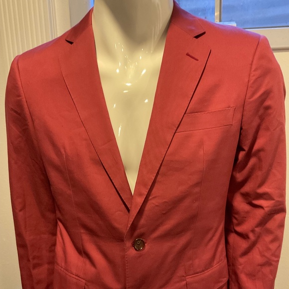 Alton Lane Black Label Raspberry Fitted Suit Coat - Picture 6 of 16